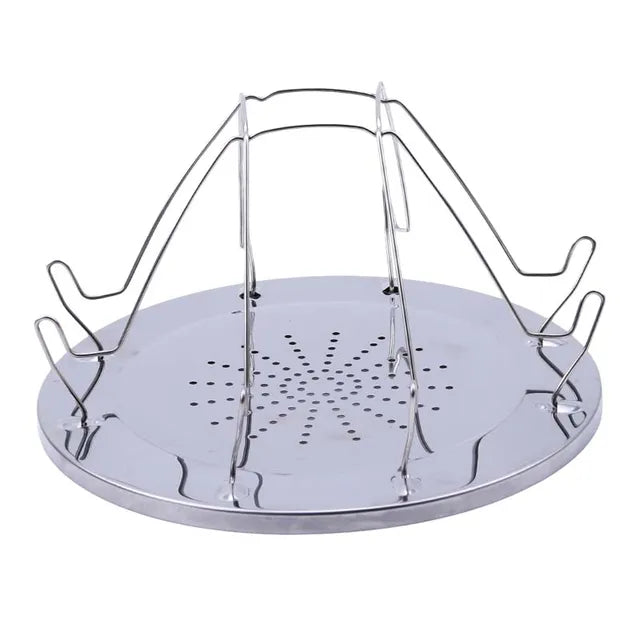 Grille-pain Pliable et Portable en Acier Inoxydable pour Camping en Plein Air, Survie, Multi-Usages, pour Poêle à Propane, Feu de Camp
- Simple Folding,Portable Stainless Steel Toast Rack Outdoor Camping, Survival,Multi-Purpose