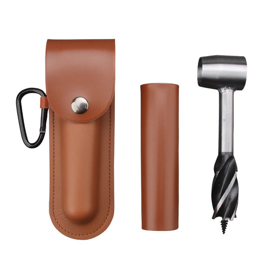 Outil de perforation en PU pour survie en plein air, foret à bois, en acier inoxydable
- Outdoor Survival PU Punching Tool Wood Drill  Outdoor Stainless Steel Drill Set