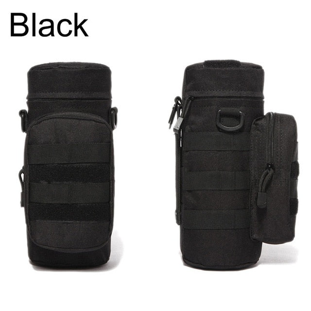 Pochette pour bouteille d'eau d'extérieur, étui tactique militaire, poches multifonctions, équipement EDC, camping, randonnée,survie
-Outdoor Water Bottle Pouch Military Tactical Molle Kettle Case Multifunction Pockets EDC Gear Camping Hiking,Survival