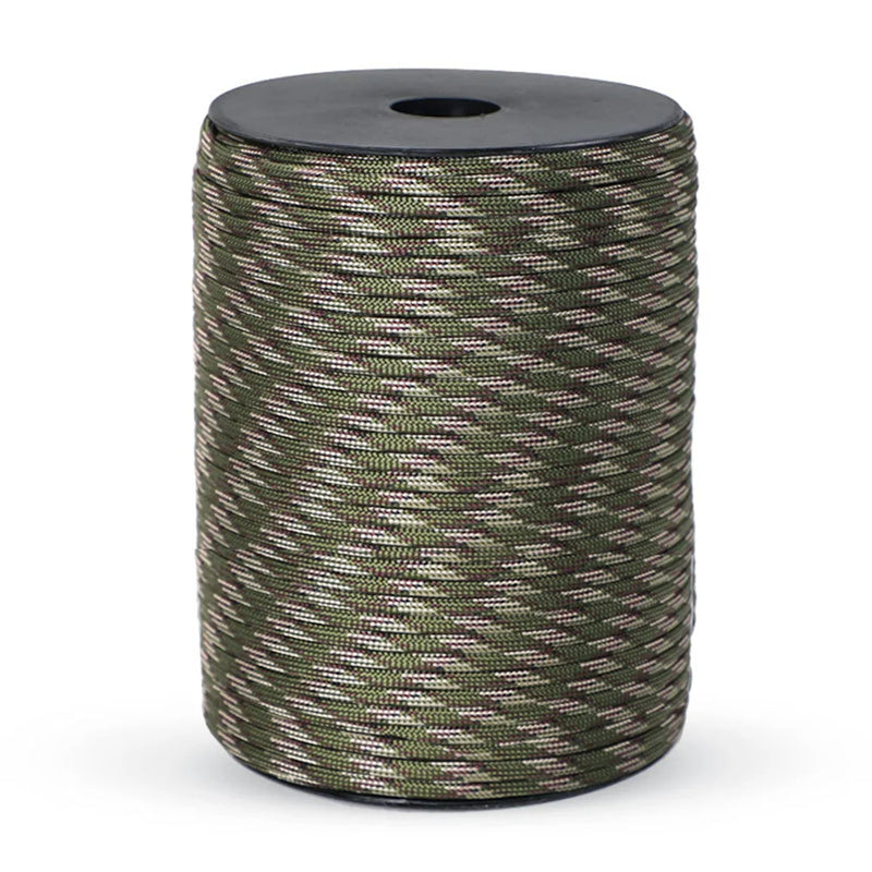 Corde paracorde militaire standard 550 100 m 9 brins 4mm, corde de survie, tente, sangle, corde à linge                            -100M 550 Military Standard 9-Core Paracord Rope 4mm Outdoor,Survival Umbrella Tent Lanyard Strap Clothesline