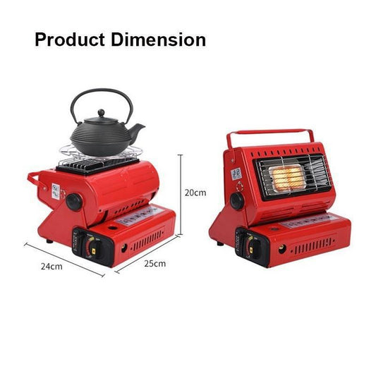 Mini-chauffage de tente portable 2 en 1 au GPL et réchaud de cuisson
- 2 in 1 Portable LPG Portable Mini Tent Heater and Baking Stove