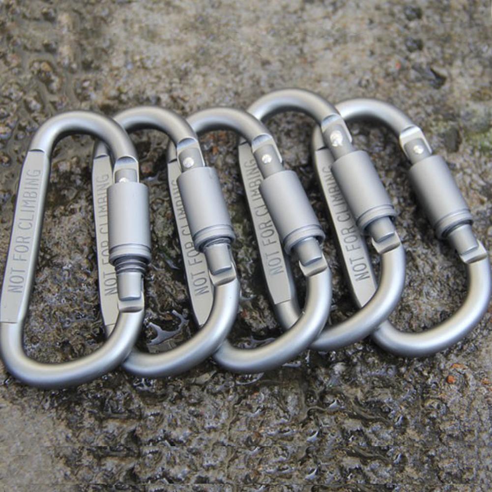 Kit 6 pièces/lot équipement de camping en alliage d'aluminium équipement de survie camp alpinisme crochet EDC Mosqueton
-Carabine 6pcs/lot Travel Kit Camping Equipment Alloy Aluminum Survival Gear Camp Mountaineering Hook EDC Mosqueton