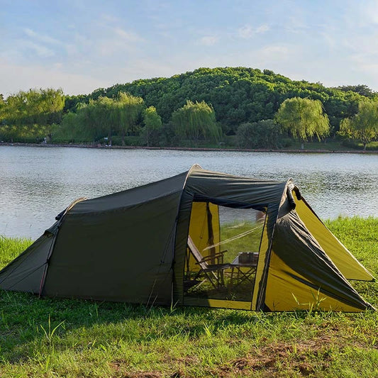 Tente tunnel YOUSKY Fournitures de camping en plein air Équipement Tente de camping familiale pliable et portable            - YOUSKY Tunnel Tent Outdoor Camping Supplies Equipment Folding Portable Thickened Camping Family Tent