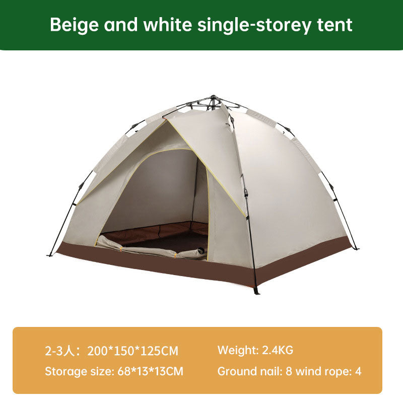Tente de camping en plein air, tente entièrement automatique à ouverture rapide, protection contre la pluie et le soleil, tente portable
- Camping tent outdoor camping full automatic speed open tent rain sunscreen portable tent