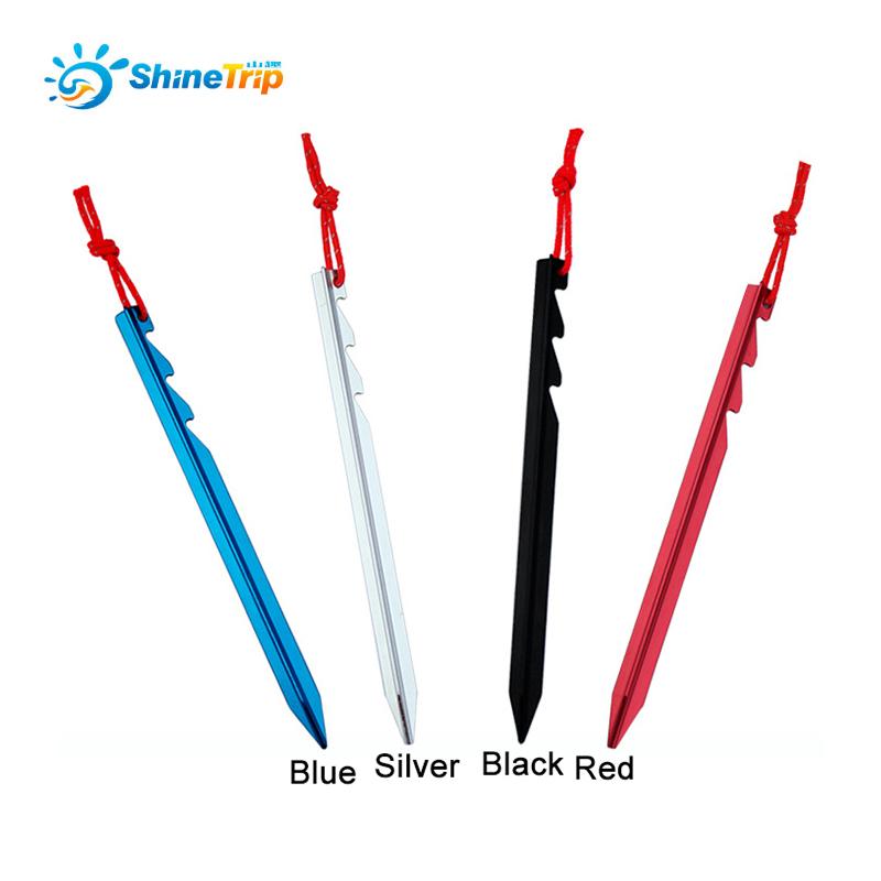 Lot de 6 piquets de tente en alliage d'aluminium à point tactile Multi-dents Super légers crochet de tente de camping ou autre.                           - 6pcs/lot adjustable touch point aluminum alloy tent pegs Multi tooth  Super light stake