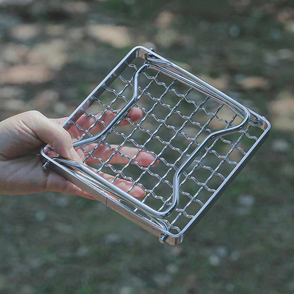 Grille de support pliable pour poêle d'extérieur, support pour plaque de cuisson
- Outdoor Stove Foldable Bracket Grid Baking Pan Holder