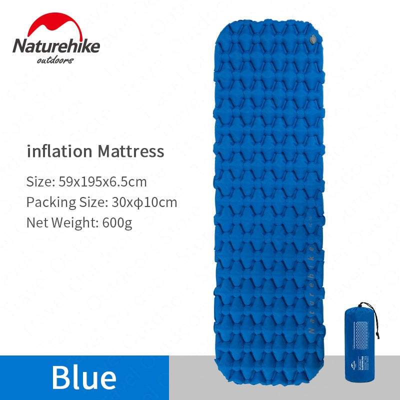 Naturehike, Matelas de Camping Gonflable, Ultra-Léger 
- Naturehike, Ultralight Inflatable Camping Mattress
