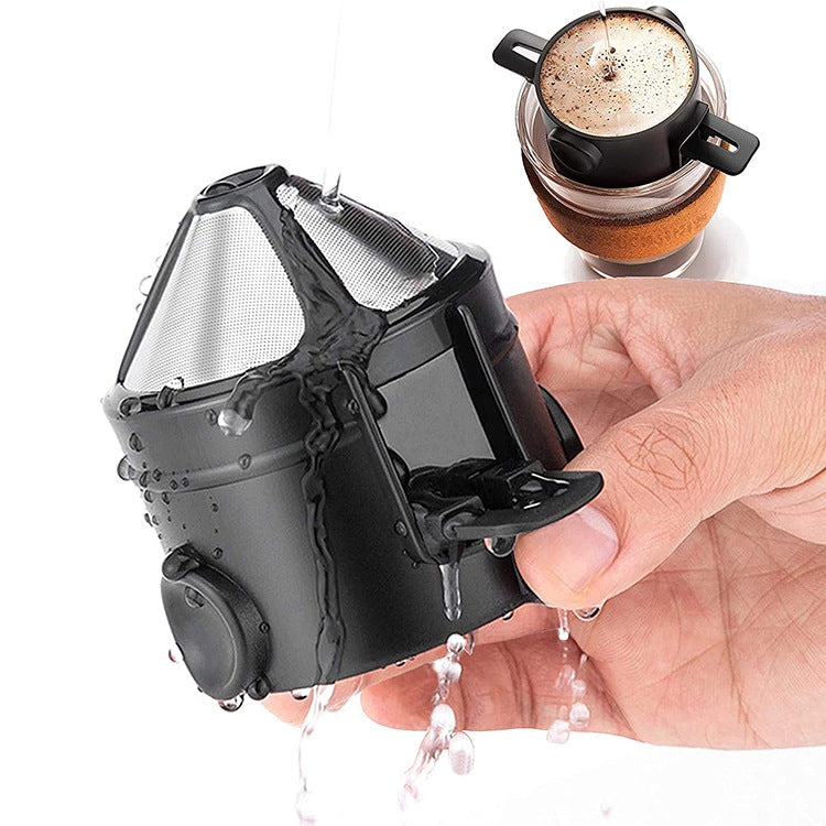 Filtre à café télescopique en acier inoxydable réutilisable
- Coffee Filter Telescopic Drip Stainless Steel Coffee Filter Reusa ble