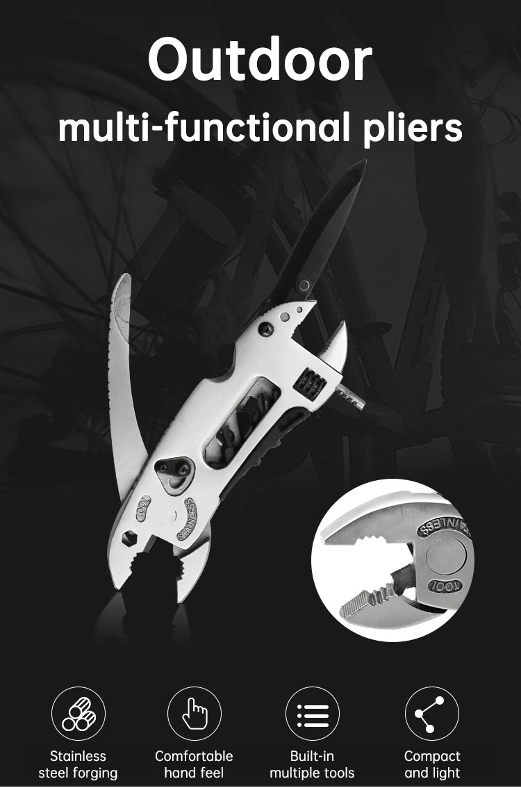 Pince de camping,plein air, pince à outils polyvalente, combinaison d'outils
- Outdoor camping pliers, multi-purpose tool pliers, outdoor wrench tool combination