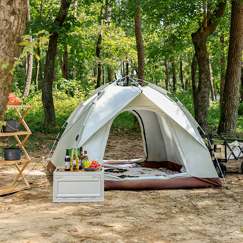 Tente de camping en plein air, tente entièrement automatique à ouverture rapide, protection contre la pluie et le soleil, tente portable
- Camping tent outdoor camping full automatic speed open tent rain sunscreen portable tent