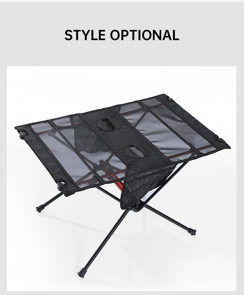 Table pliante ultra légère pour le camping en plein air et toutes les activités de plein air. Trous pour tasses, sac pour téléphone portable
-Ultra Light Folding Table Outdoor Camping and all Outdoor Activities. Cup Hole, Mobile Phone Bag