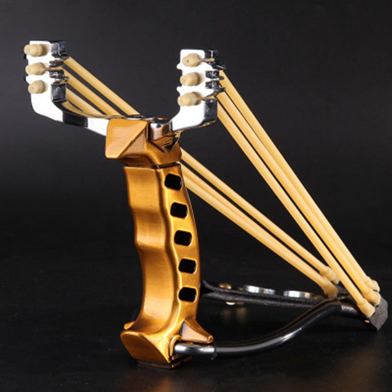 Lance-pierre puissant avec repose-poignet Lance-pierre de survie en matériau entièrement métallique Lance-pierre robuste de grande taille
- Powerful slingshot with wrist rest Survival hunting all-metal material sling shot heavy-duty large slingshot