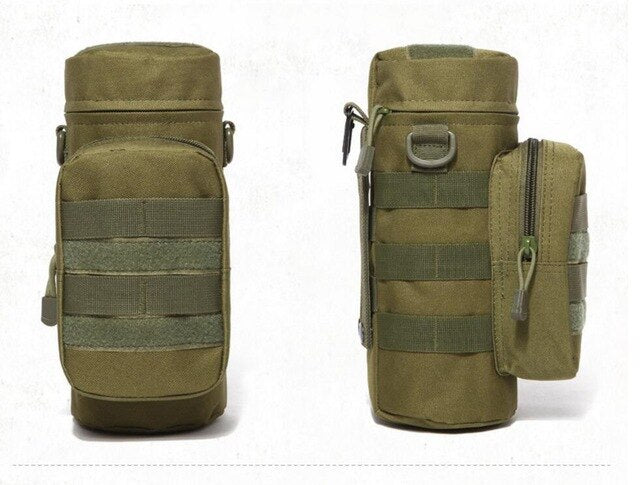 Pochette pour bouteille d'eau d'extérieur, étui tactique militaire, poches multifonctions, équipement EDC, camping, randonnée,survie
-Outdoor Water Bottle Pouch Military Tactical Molle Kettle Case Multifunction Pockets EDC Gear Camping Hiking,Survival