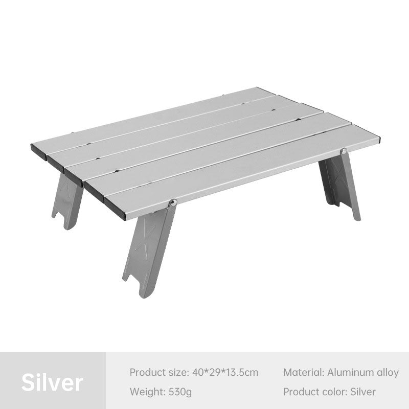 Mini table de pique-nique de camping pliable et ultralégère en aluminium, pliable.
- Black Lightweight Portable Folding Ultralight Roll Up Mini Aluminum Picnic,Camping Table.