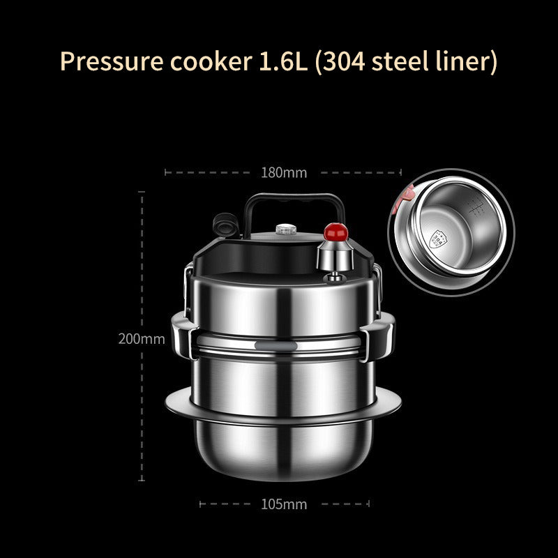 Mini Autocuiseur en acier inoxydable 304 autocuiseur micro-autocuiseur portable extérieur. Camping,Randonnée,Survie
- 304 stainless steel pressure cooker outdoor portable micro pressure cooker mini pressure cooker. Camping, Survivor