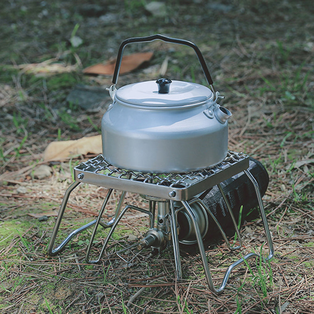 Grille de support pliable pour poêle d'extérieur, support pour plaque de cuisson
- Outdoor Stove Foldable Bracket Grid Baking Pan Holder