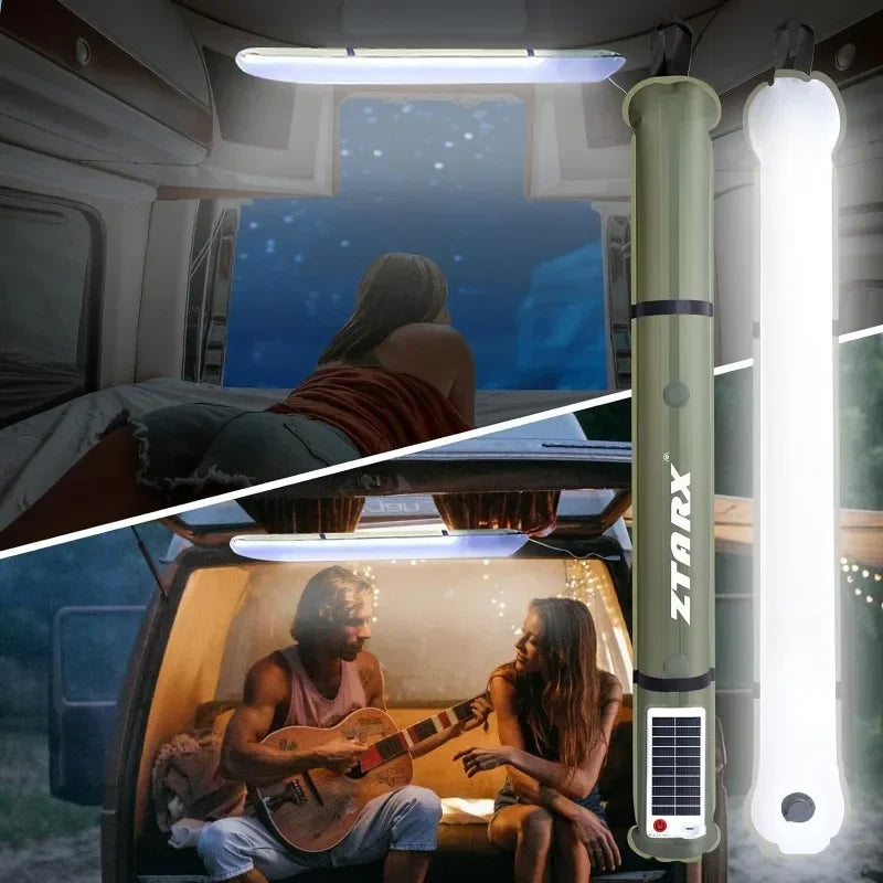 Lampe de camping gonflable pliable d'extérieur, lampe solaire gonflable, colonne d'aspiration magnétique étanche, lanterne portable
-Outdoor folding inflatable camping light solar inflatable light waterproof magnetic suction column portable lantern