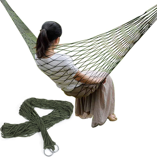 Hamac en nylon maillé pour une personne
- Single-Person Mesh Nylon Hammock