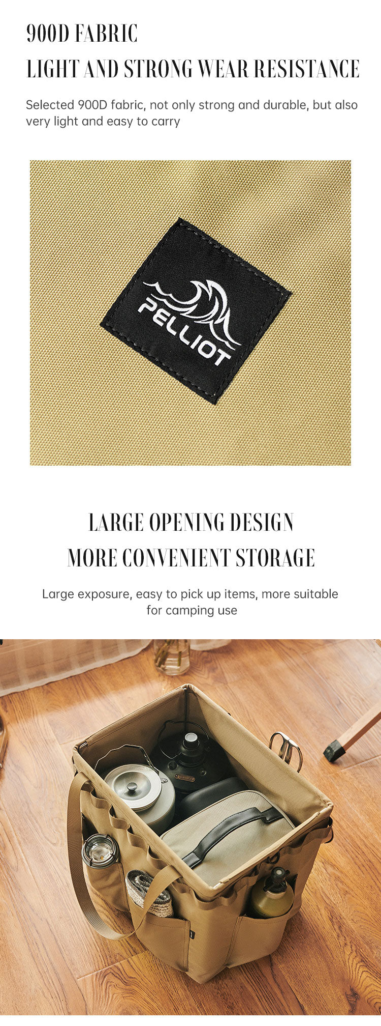 Sac de rangement pliable portable pour camping en plein air, équipement, tente, couverts de camping, boîte de rangement carrée
- Outdoor Camping Portable Folding Storage Bag Equipment Tent Camping Cutlery Square Organizer Box