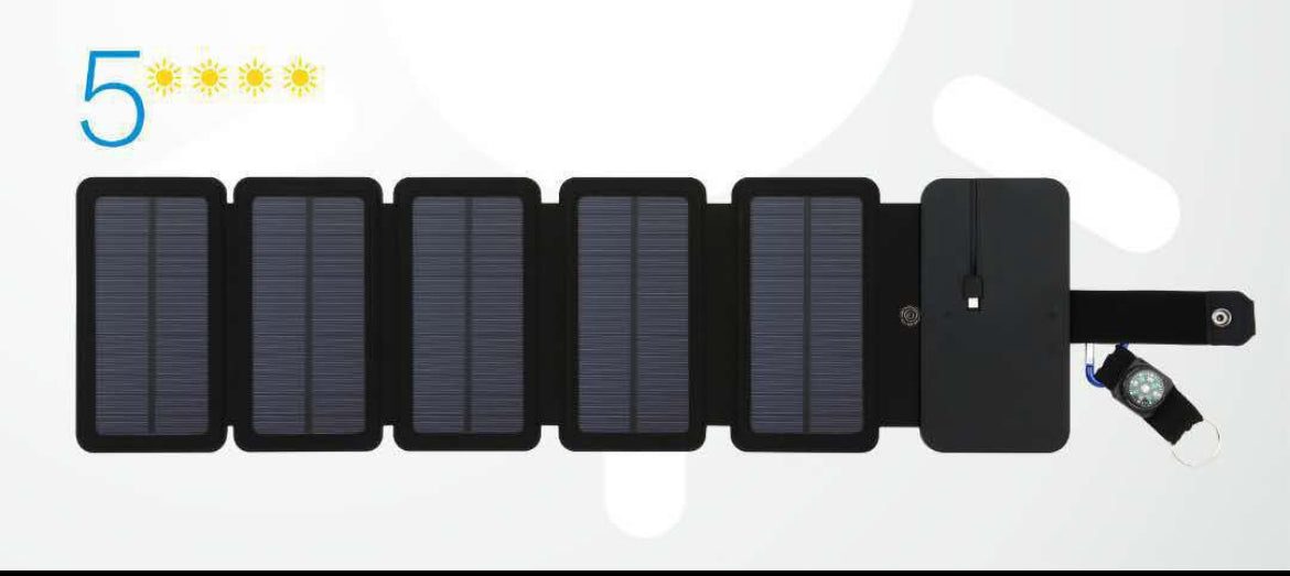 Chargeur solaire portable pliable Lerranc 10 W, sortie USB 5 V 2,1 A
- Lerranc Portable Folding 10W Solar Panels Charger 5V 2.1A USB Output