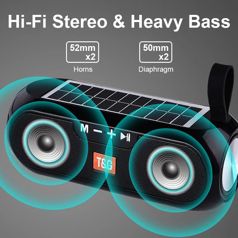 Haut-parleur Bluetooth à chargement solaire
- Solar charging Bluetooth Speaker